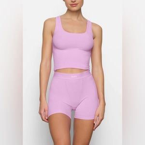 Skims Cotton Rib Shorts